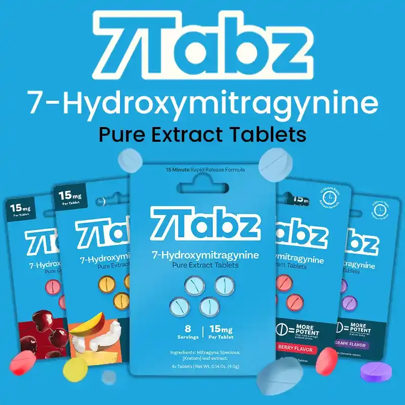 7 Tabz 7OH kratom extract tablets rapid release