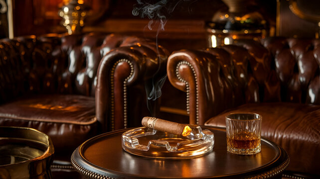 Elegant cigar lounge with premium cigars and whiskey — Basswood Vape & Cigar Fort Worth TX